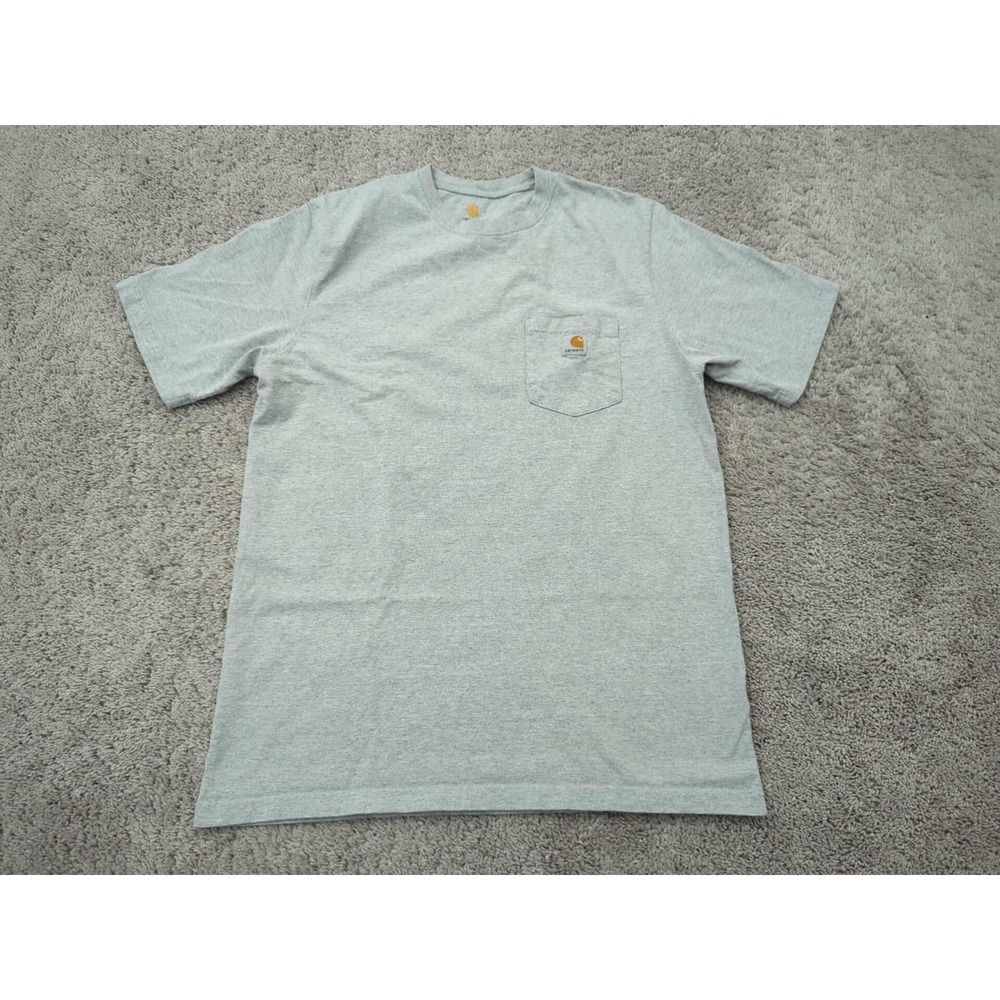Carhartt T Shirt Mens Large Gray Short Sleeve Chest Pocket Workwear‎ Casual